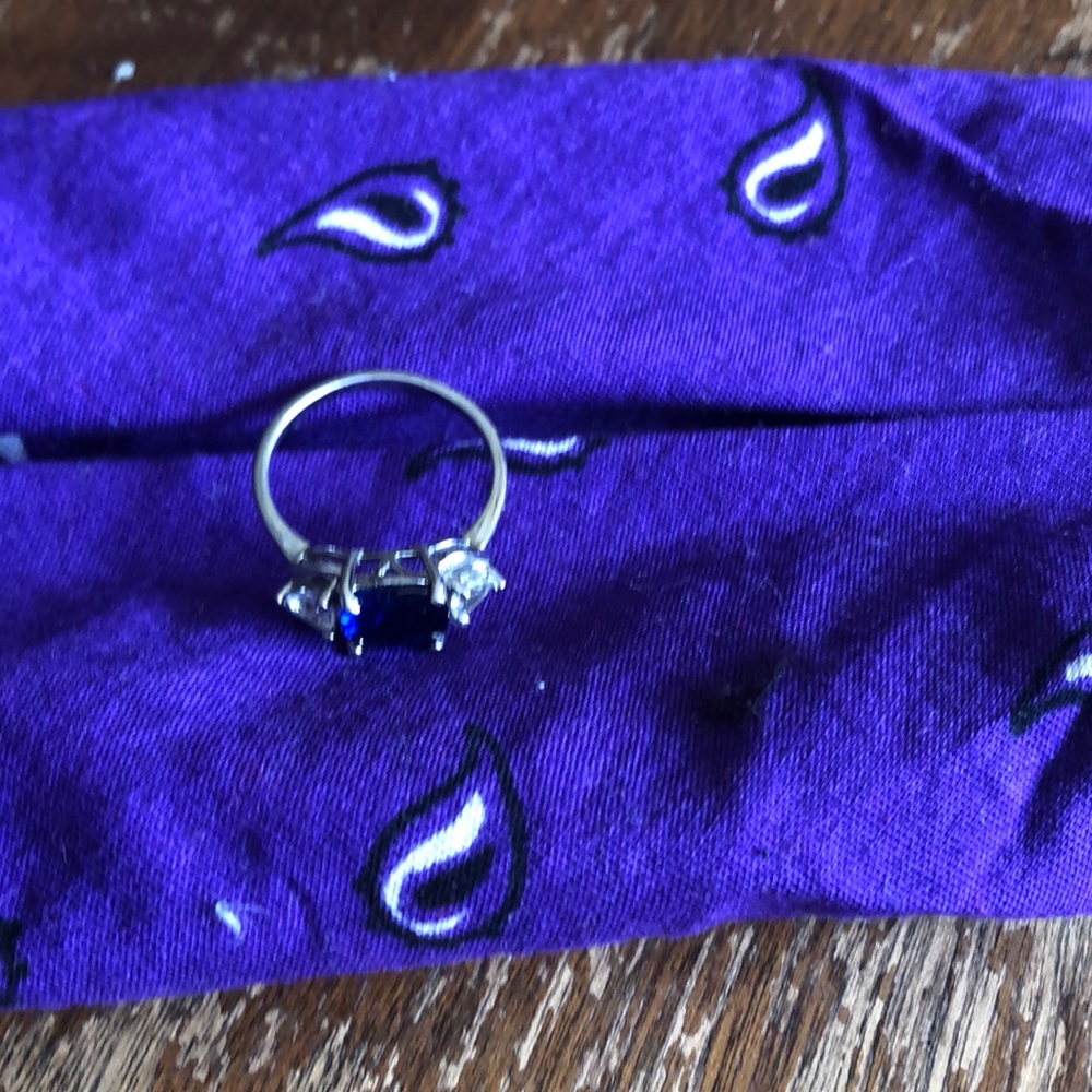Blue  stone ring - Picture 5 of 8